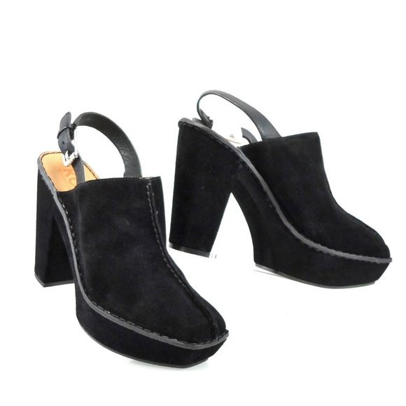 NIB$225 KORS Michael Kors Quincy Vintage Slingback Clogs Mules Platform Pump 10 - Picture 14 of 14